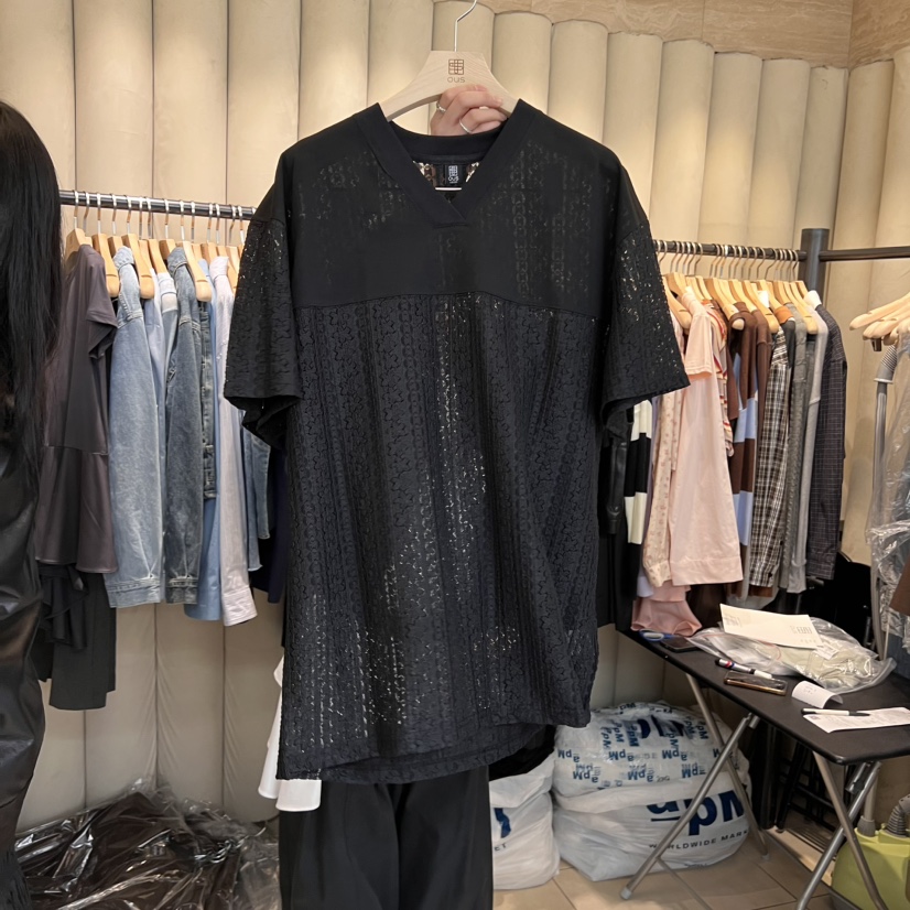 OUS/INCH-L東大門代購女士新品職業真品時尚25春夏推薦T恤OUS/INCHT恤圖色2