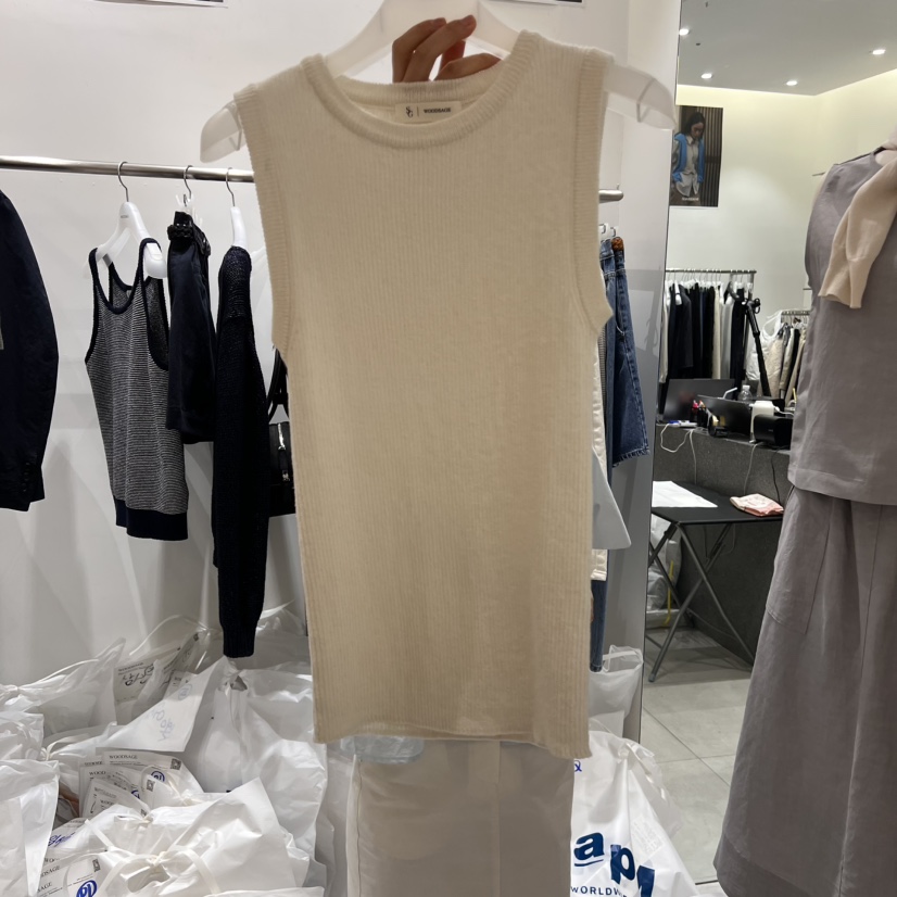 WOOD SAGE東大門直郵女士新款職業真品熱賣休閑吊帶背心亞麻WOOD SAGE吊帶/背心圖色4