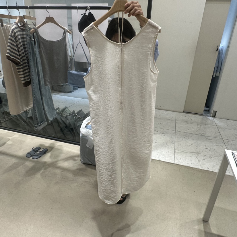 BOUTIQUE SEOUL-P東大門實拍女士新款休閑25春夏連衣裙含腰繩But ton/BOUTIQUE SEOUL連衣裙
