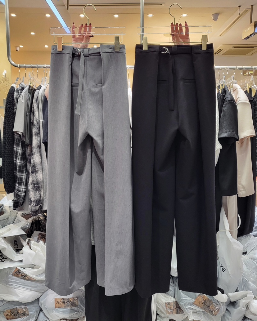 WORK SHOP東大門代購女士新款休閑25春夏時尚職業人氣休閑褲Work_shop休閑褲