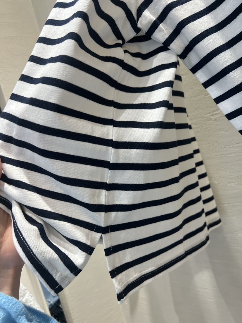 HI HIGH東大門代購女士新品時尚休閑25春夏熱賣長袖T恤條紋SEESTAR/hi high長袖T恤