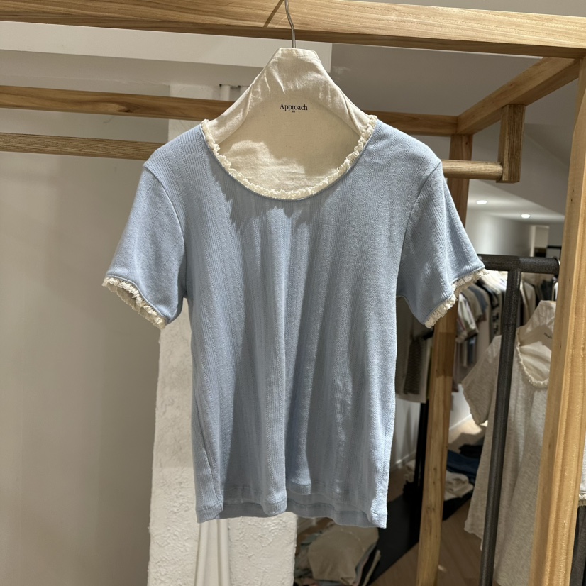 APPROACH0.1韓國代購女裝新品職業時尚推薦真品人氣休閑T恤APPROACH0.1T恤圖色2