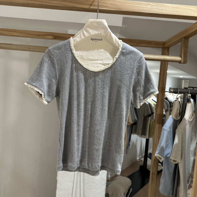 APPROACH0.1韓國代購女裝新品職業時尚推薦真品人氣休閑T恤APPROACH0.1T恤圖色3