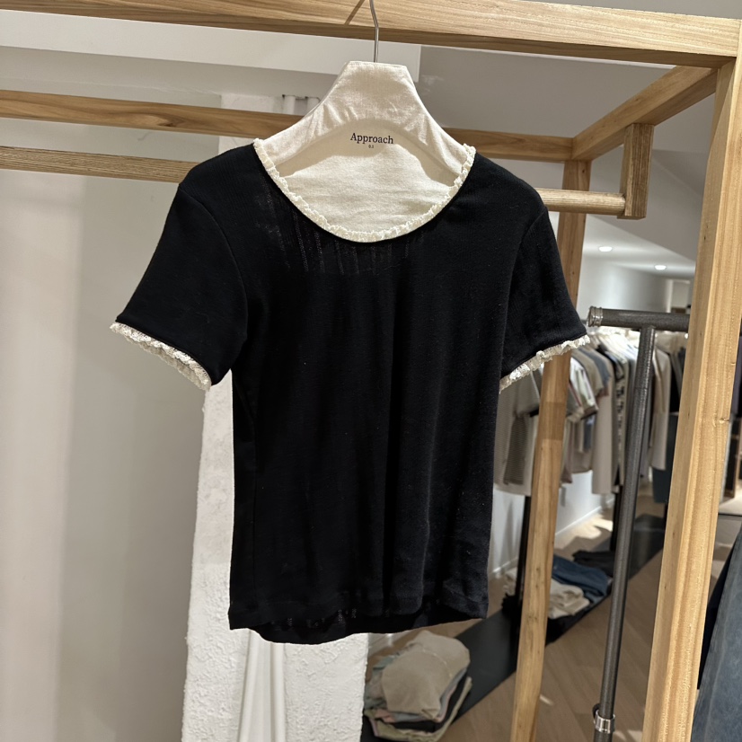 APPROACH0.1韓國代購女裝新品職業時尚推薦真品人氣休閑T恤APPROACH0.1T恤圖色4