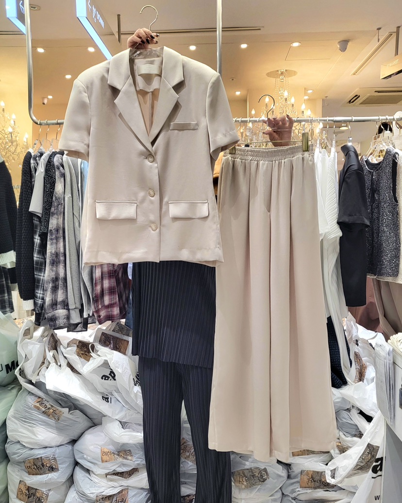 WORK SHOP韓國直郵女士新品休閑25春夏職業時尚套裝兩件套Work_shop套裝