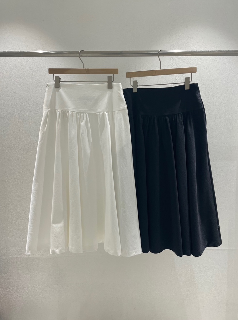 ROOMS SHOP韓國直郵女士新品25春夏時尚休閑職業推薦長裙喇叭ROOMS_SHOP長裙