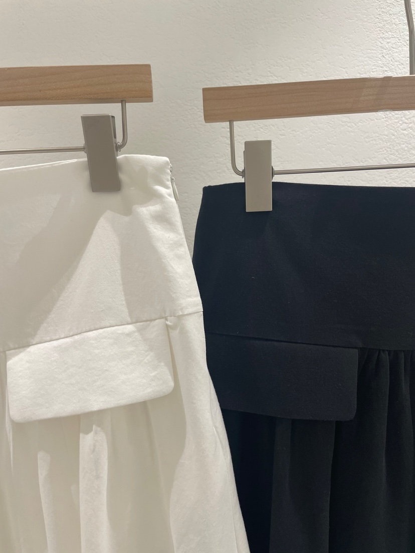 ROOMS SHOP韓國直郵女士新品25春夏時尚休閑職業推薦長裙喇叭ROOMS_SHOP長裙