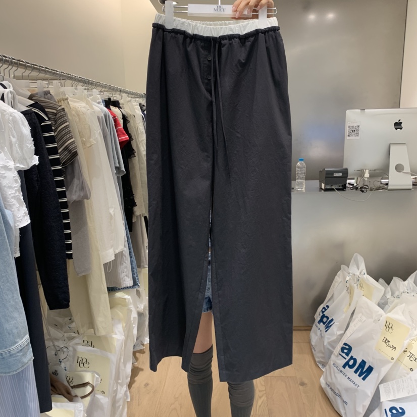MEET ME韓國代購女士新品推薦人氣職業時尚真品25春夏休閑褲MEET ME休閑褲