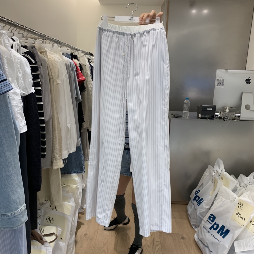 MEET ME韓國代購女士新品推薦人氣職業時尚真品25春夏休閑褲MEET ME休閑褲圖色3