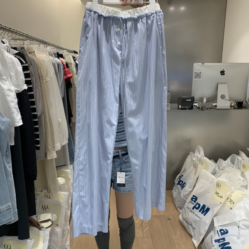 MEET ME韓國代購女士新品推薦人氣職業時尚真品25春夏休閑褲MEET ME休閑褲圖色4