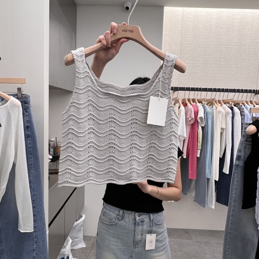 AND THE東大門代購女士新品真品休閑人氣職業熱賣吊帶背心AND THE吊帶/背心圖色2