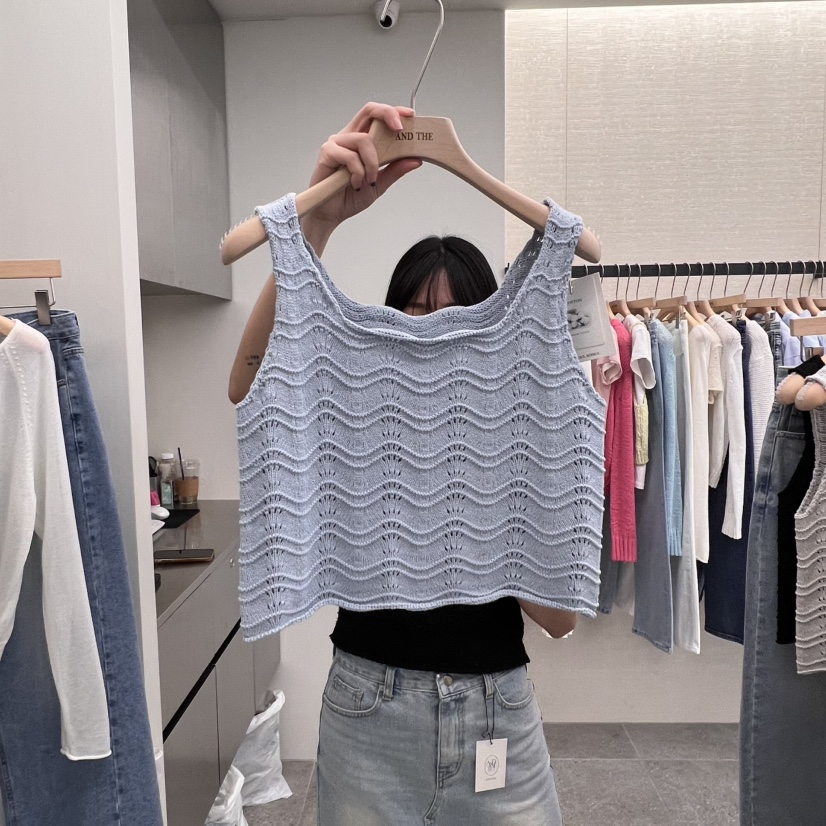 AND THE東大門代購女士新品真品休閑人氣職業熱賣吊帶背心AND THE吊帶/背心圖色4