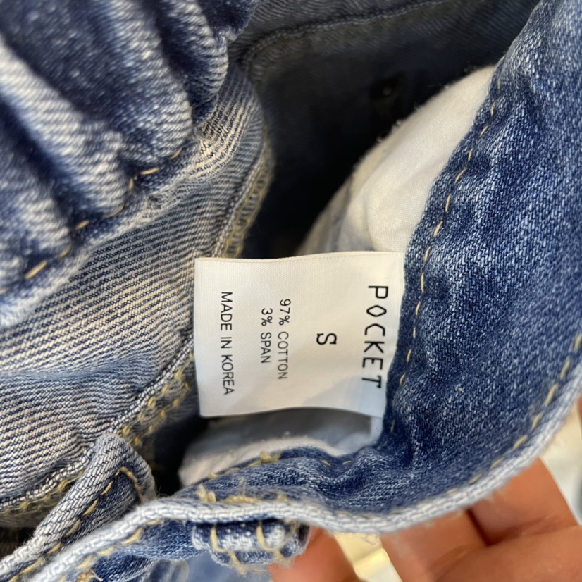 POCKET-Q韓國直郵女士新款推薦時尚25春夏休閑職業人氣牛仔褲POCKET-Q牛仔褲