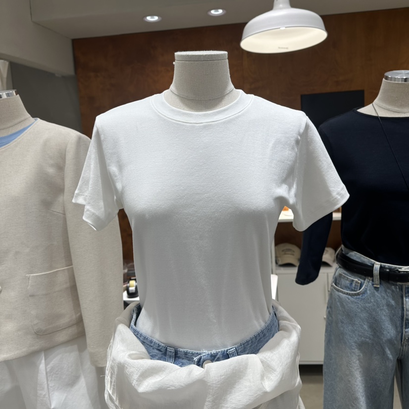 BOUTIQUE SEOUL-P韓國直郵女士新品時尚休閑職業25春夏T恤But ton/BOUTIQUE SEOULT恤圖色4