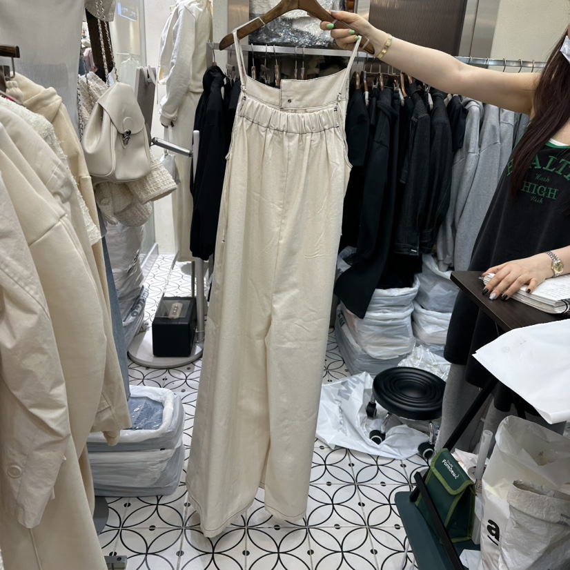 BAMBOLINA韓國直郵女士新品時尚推薦職業25春夏真品熱賣連體褲BAMBOLINA連體褲