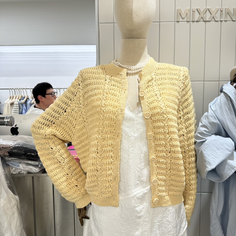 MIXXIN韓國代購女裝新品人氣熱賣職業25春夏時尚真品針織衫MIXXIN針織衫圖色1