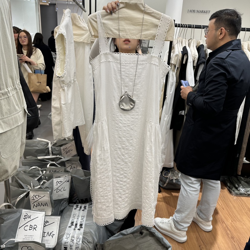 JADEMARKET韓國直郵女裝新款推薦職業人氣真品25春夏連衣裙JADE MARKET連衣裙