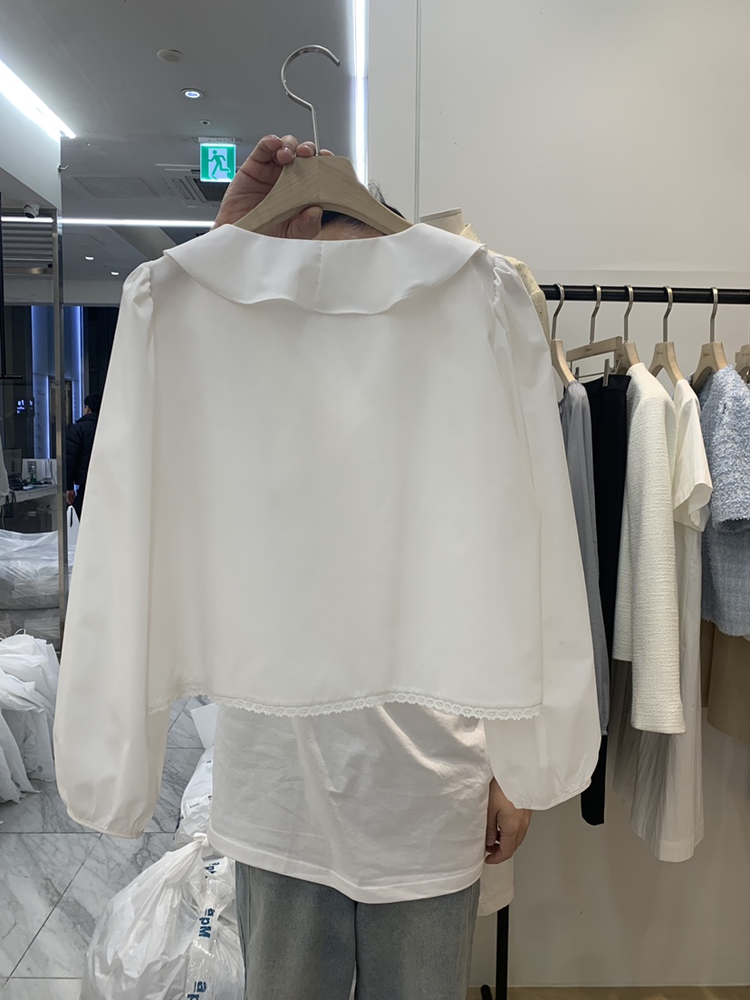 FILLMOR東大門實拍女裝新品休閑時尚職業25春夏襯衫蕾絲衫蕾絲FILLMOR襯衫/蕾絲衫
