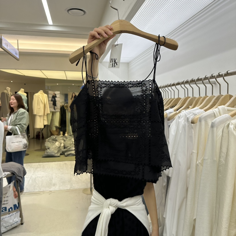 MIXXIN東大門代購女士新品推薦熱賣真品吊帶背心不含內搭蕾絲MIXXIN吊帶/背心