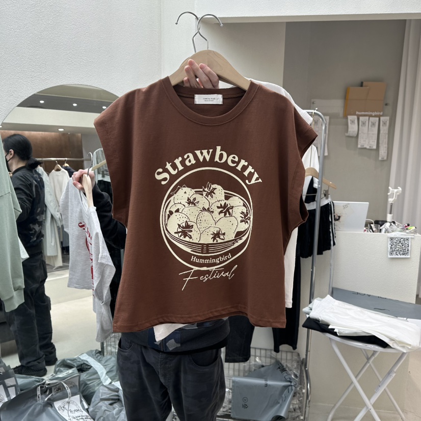 HUMMING BIRD東大門實拍女裝新款真品熱賣推薦時尚職業T恤HUMMING BIRDT恤圖色2