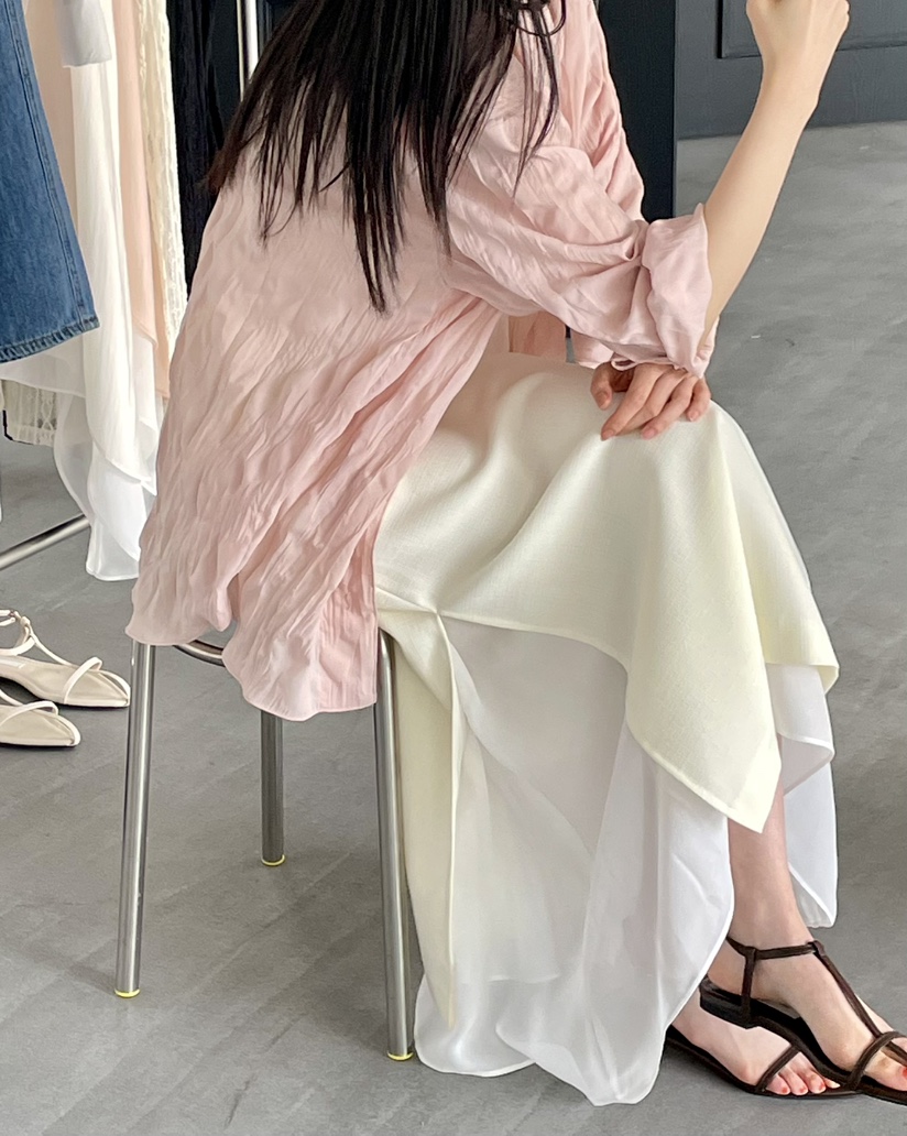 HOWDY韓國直郵㊣女裝新款人氣職業休閑時尚推薦25春夏熱賣長裙howdy長裙