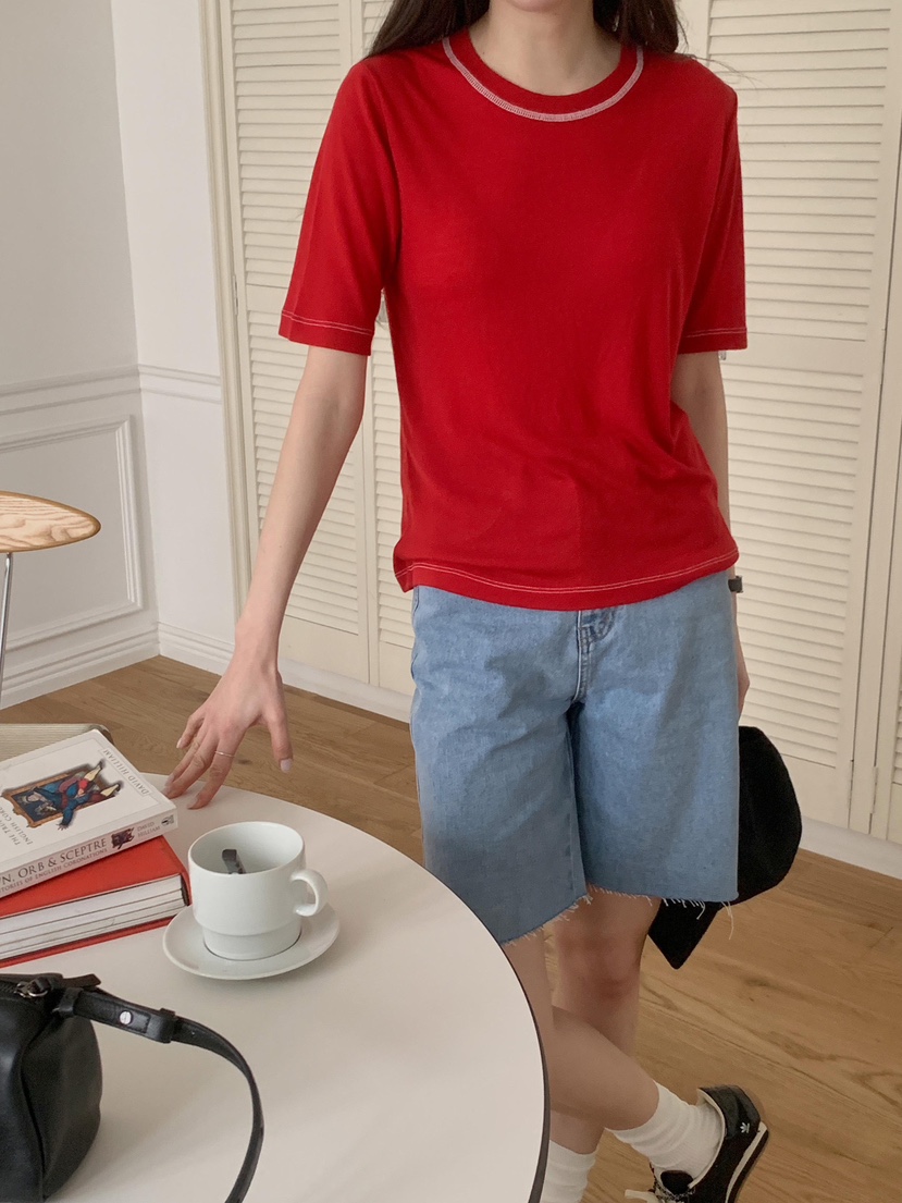 CM韓國直郵㊣女裝新品人氣25春夏熱賣休閑推薦時尚職業T恤CM_centimeterT恤