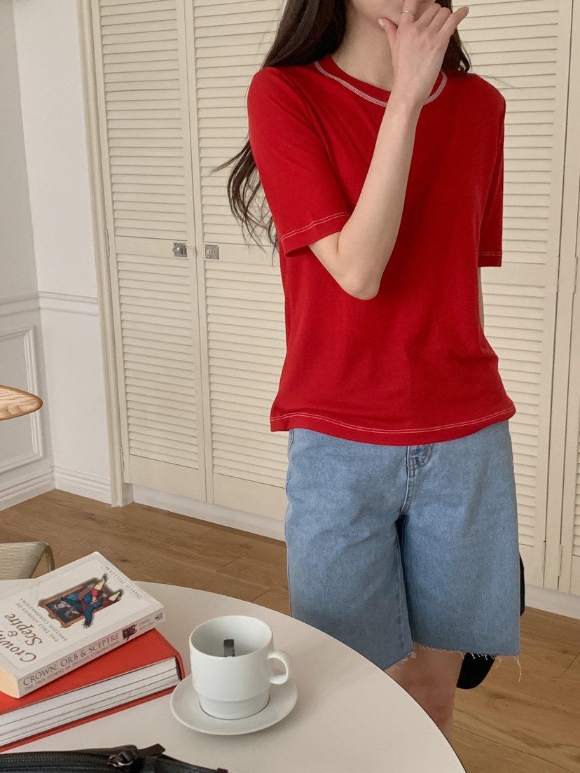 CM韓國直郵㊣女裝新品人氣25春夏熱賣休閑推薦時尚職業T恤CM_centimeterT恤