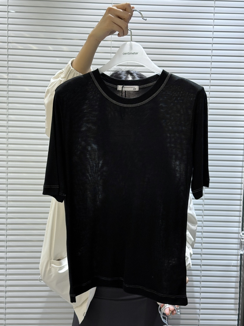 CM韓國直郵㊣女裝新品人氣25春夏熱賣休閑推薦時尚職業T恤CM_centimeterT恤圖色3