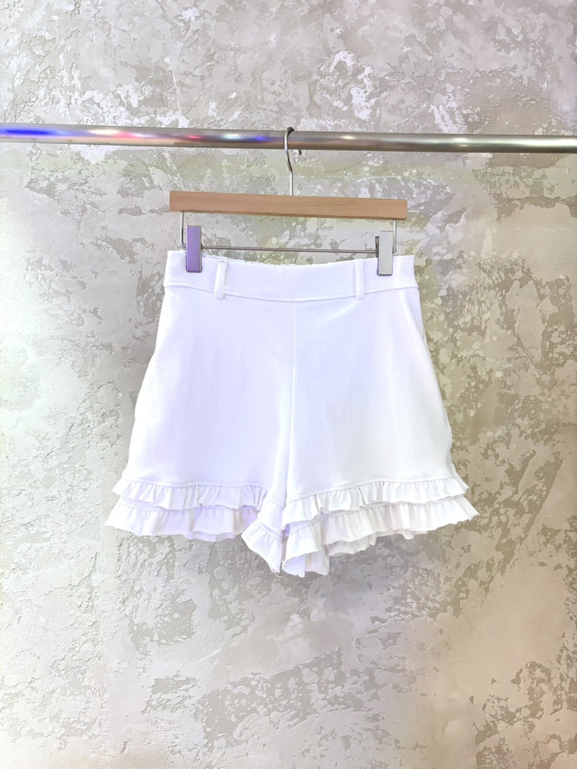 PIN-UP韓國直郵㊣東大門實拍女裝新款熱賣人氣休閑短褲荷葉邊PIN-UP短褲圖色2