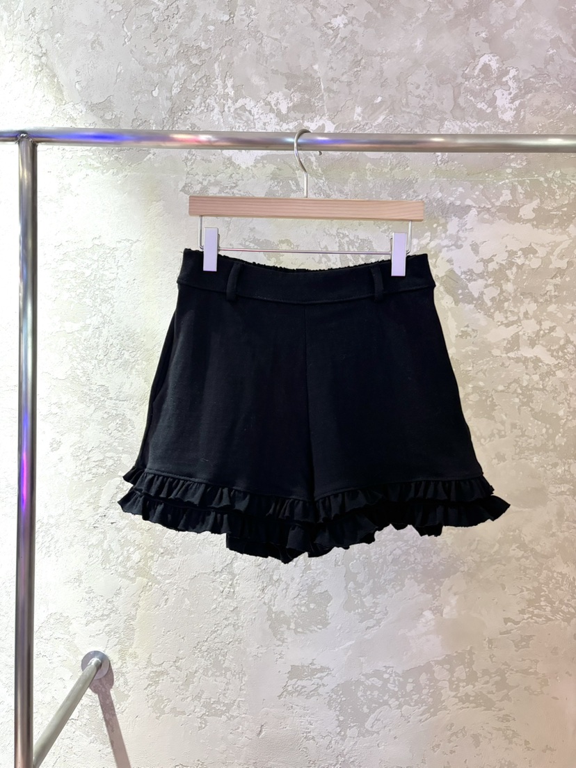 PIN-UP韓國直郵㊣東大門實拍女裝新款熱賣人氣休閑短褲荷葉邊PIN-UP短褲圖色3