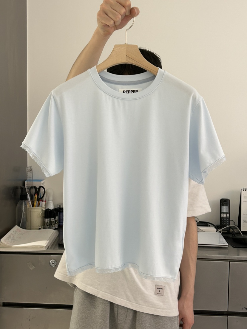 PEPPER-L韓國直郵㊣東大門實拍女裝新品25春夏人氣熱賣T恤PEPPERT恤圖色2