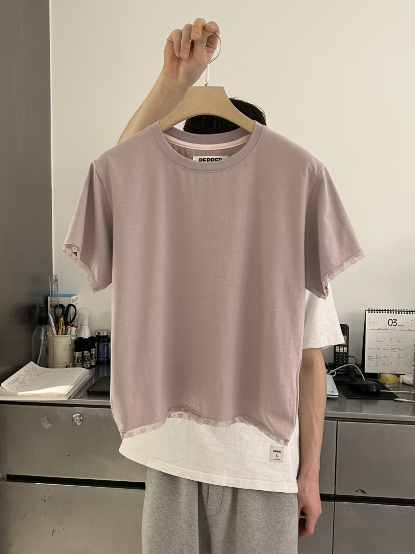 PEPPER-L韓國直郵㊣東大門實拍女裝新品25春夏人氣熱賣T恤PEPPERT恤圖色3