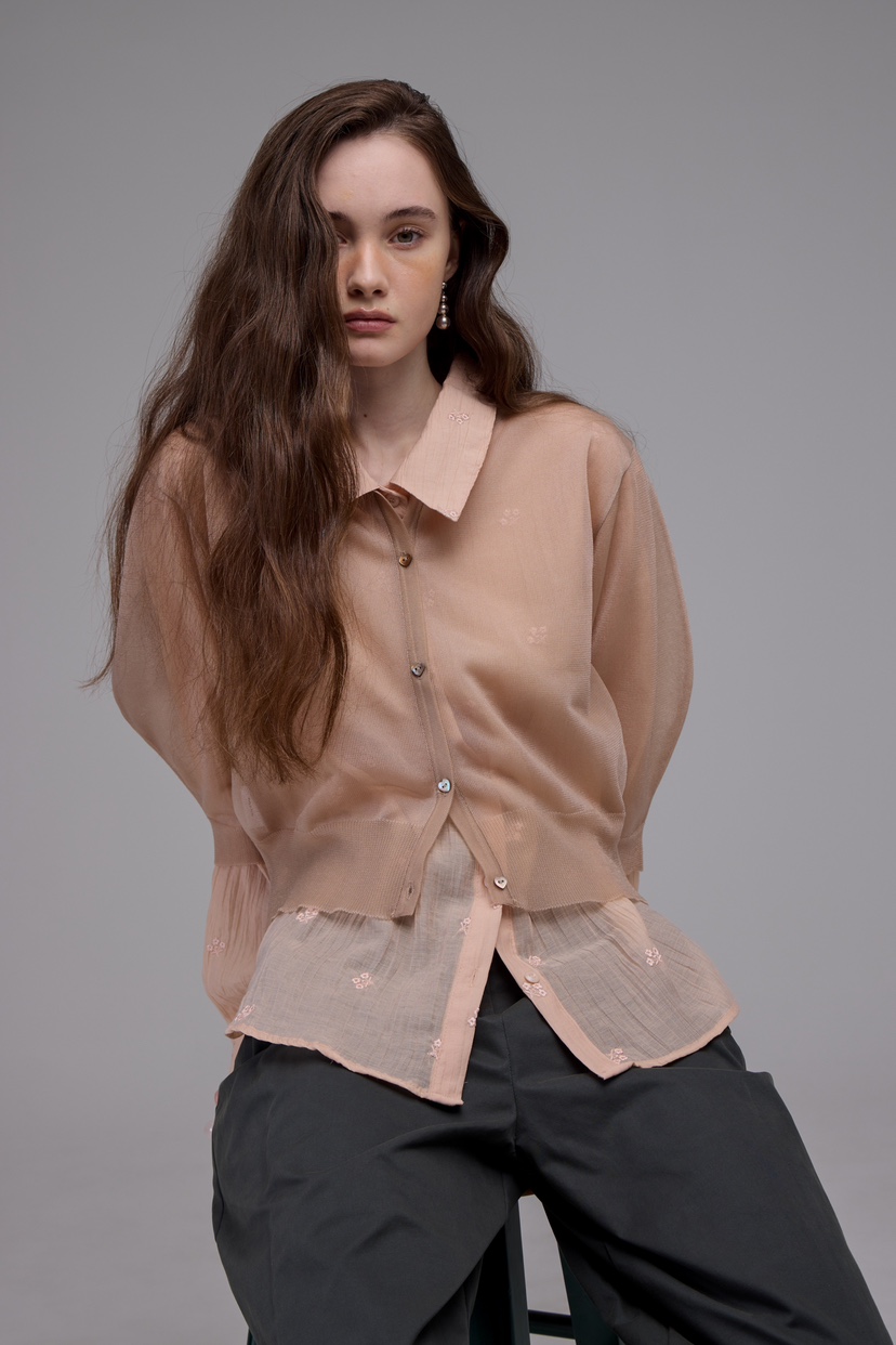 MILUI韓國直郵㊣東大門實拍女裝新款職業熱賣時尚襯衫蕾絲衫HAUSWOMEN襯衫/蕾絲衫