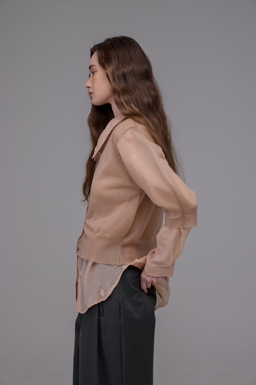 MILUI韓國直郵㊣東大門實拍女裝新款職業熱賣時尚襯衫蕾絲衫HAUSWOMEN襯衫/蕾絲衫