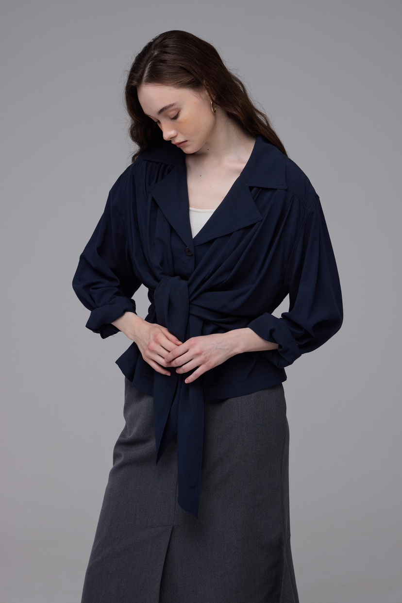 MILUI韓國㊣直郵東大門代購女裝新款時尚職業25春夏襯衫蕾絲衫HAUSWOMEN襯衫/蕾絲衫