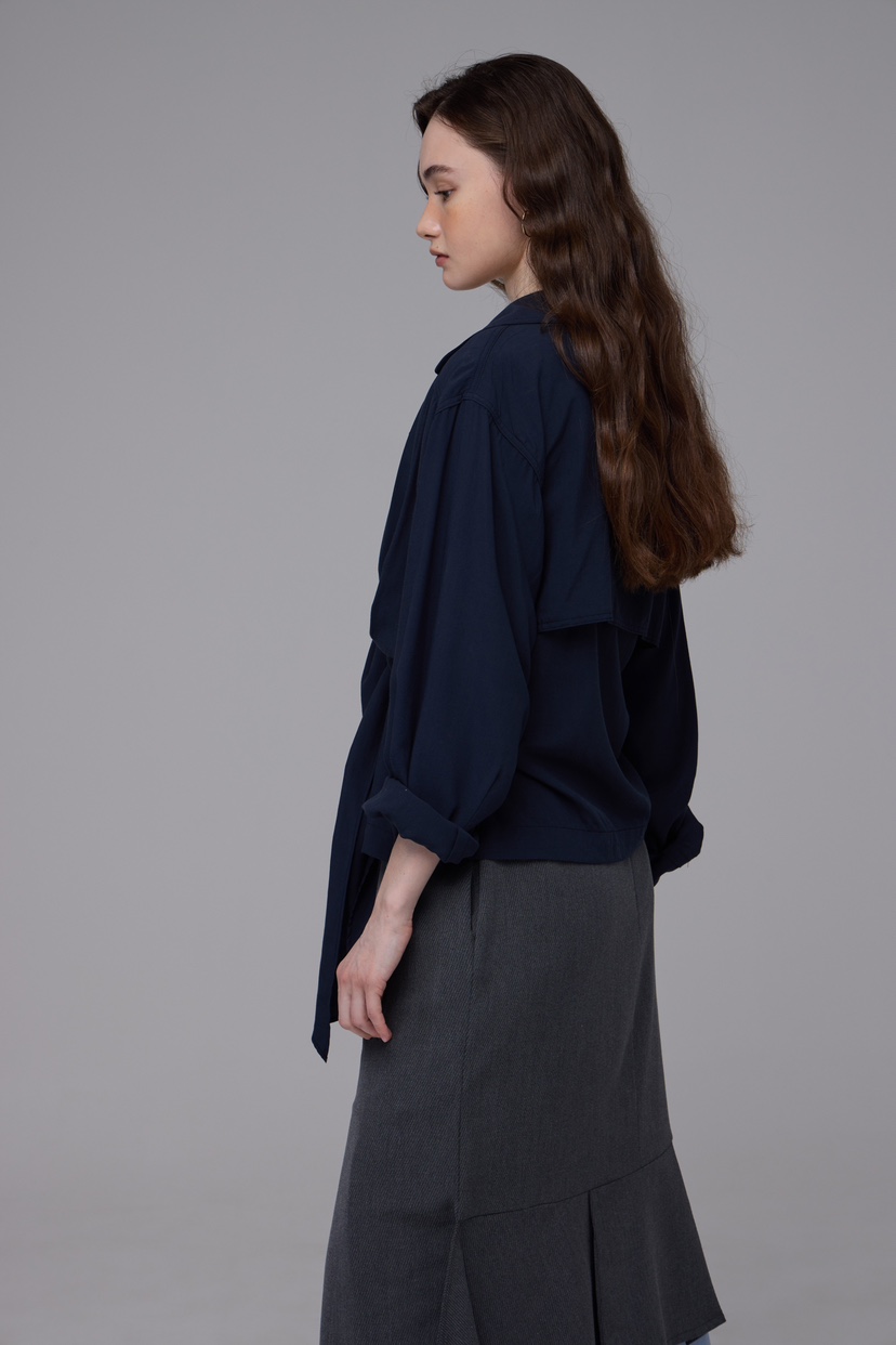 MILUI韓國㊣直郵東大門代購女裝新款時尚職業25春夏襯衫蕾絲衫HAUSWOMEN襯衫/蕾絲衫