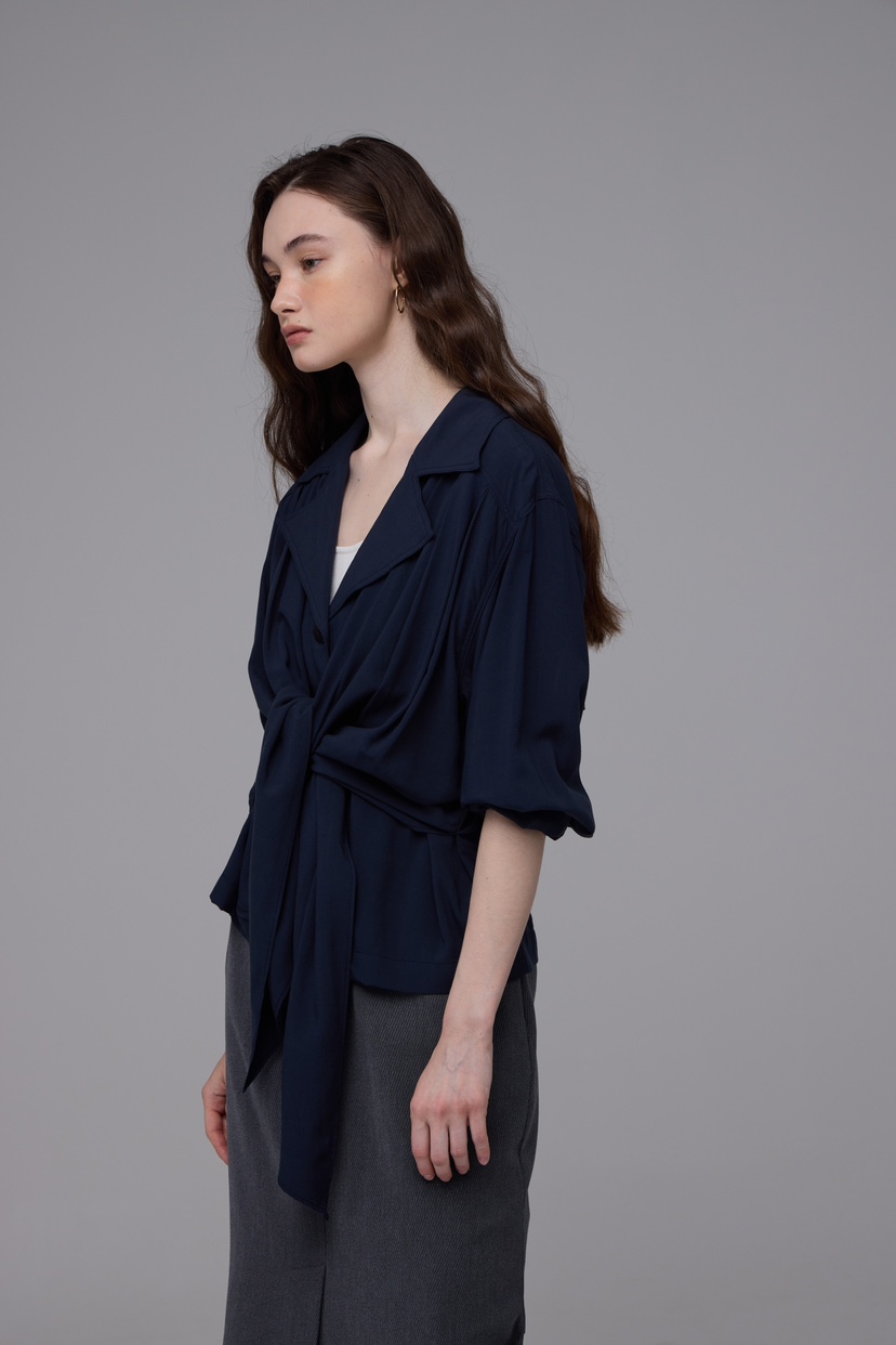 MILUI韓國㊣直郵東大門代購女裝新款時尚職業25春夏襯衫蕾絲衫HAUSWOMEN襯衫/蕾絲衫