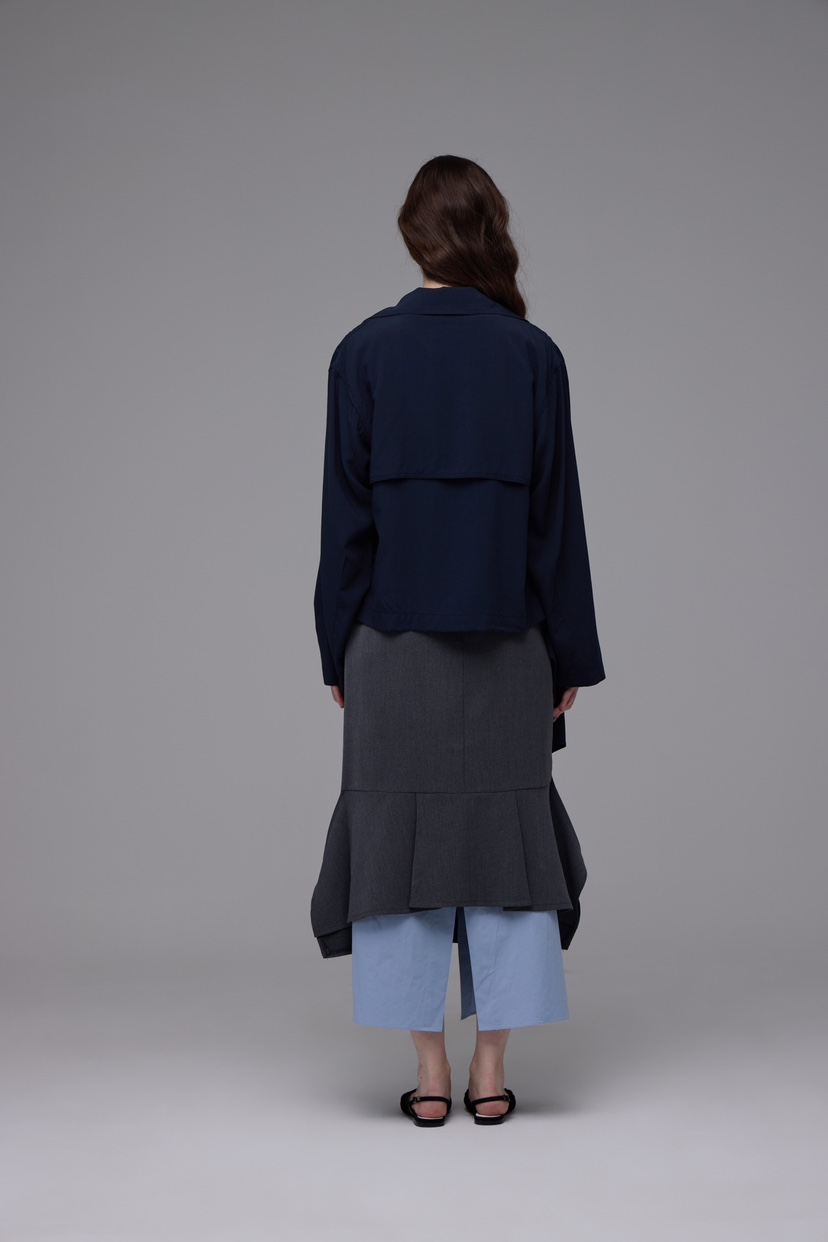 MILUI韓國㊣直郵東大門代購女裝新款時尚職業25春夏襯衫蕾絲衫HAUSWOMEN襯衫/蕾絲衫