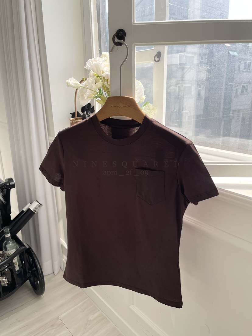 NINESQUARED韓國直郵㊣女裝新品職業25春夏休閑推薦時尚T恤NINESQUAREDT恤