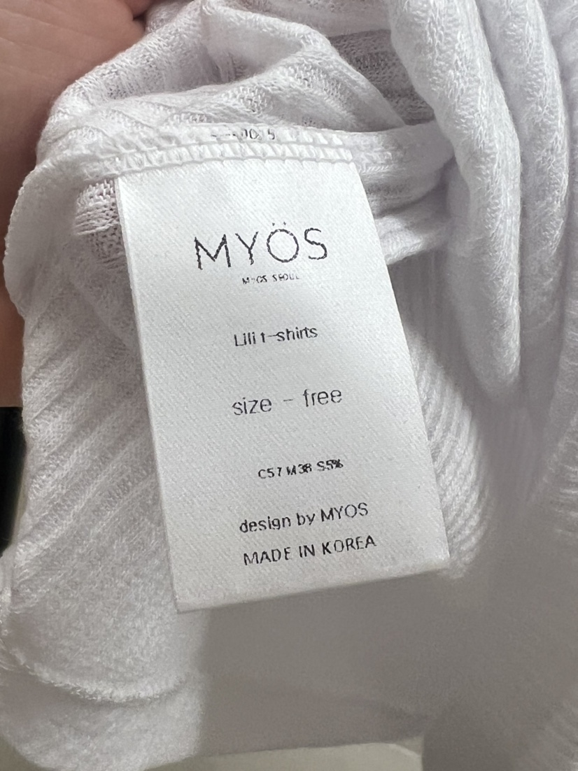 MYOS直郵韓國代購㊣女裝新品熱賣休閑推薦時尚職業25春夏T恤MYOST恤
