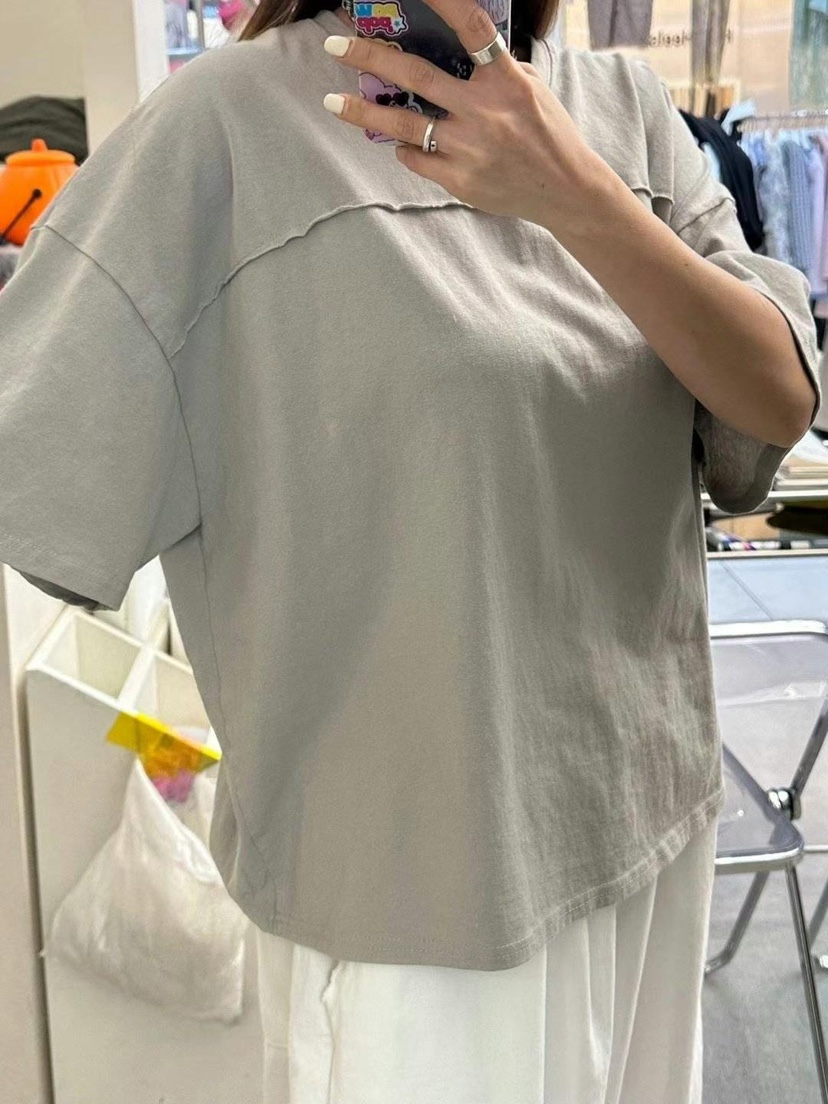 ZACCU韓國㊣直郵東大門代購女裝新款人氣推薦熱賣休閑25春夏T恤ZACCUT恤
