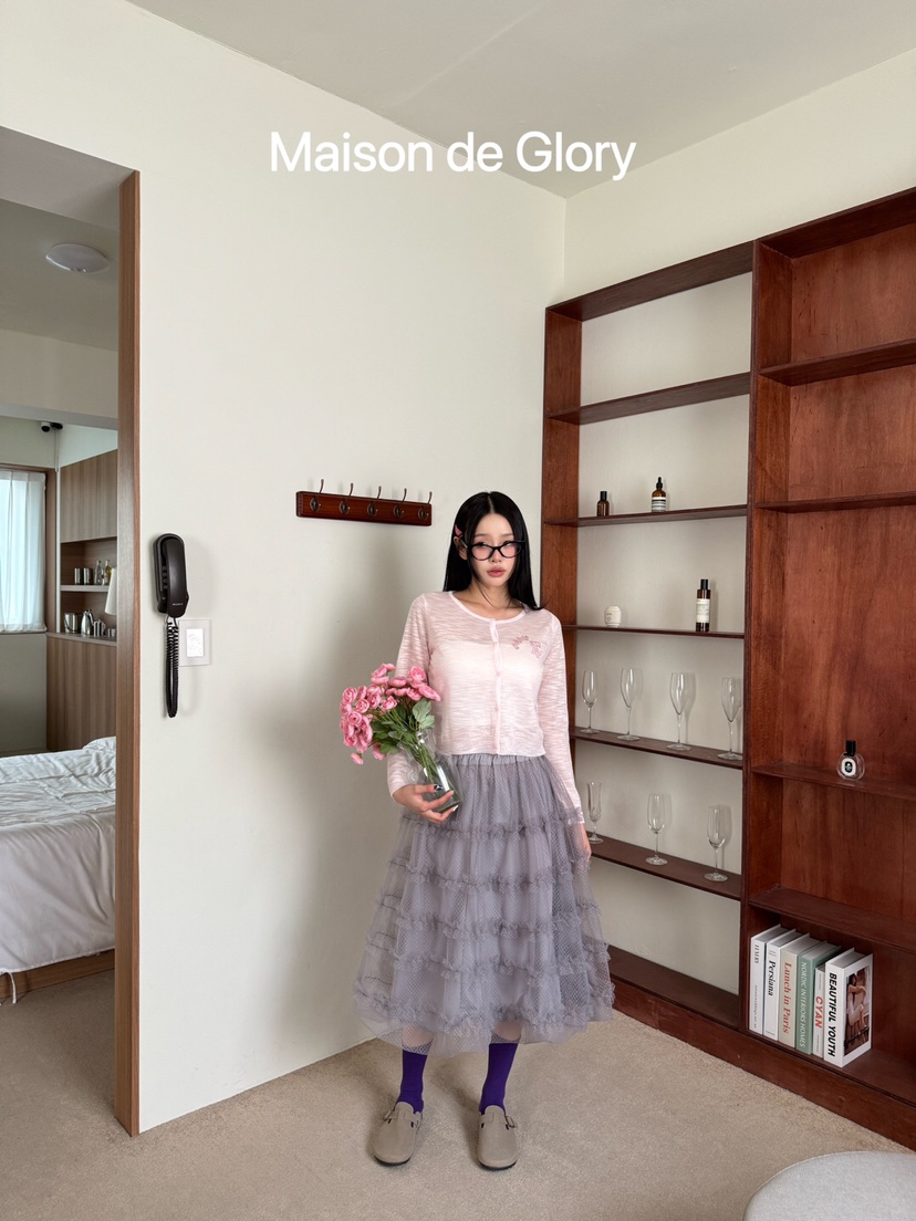 MAISONDEGLORY韓國直郵㊣東大門實拍女裝新款休閑針織衫開衫MAISON DE GLORY針織衫