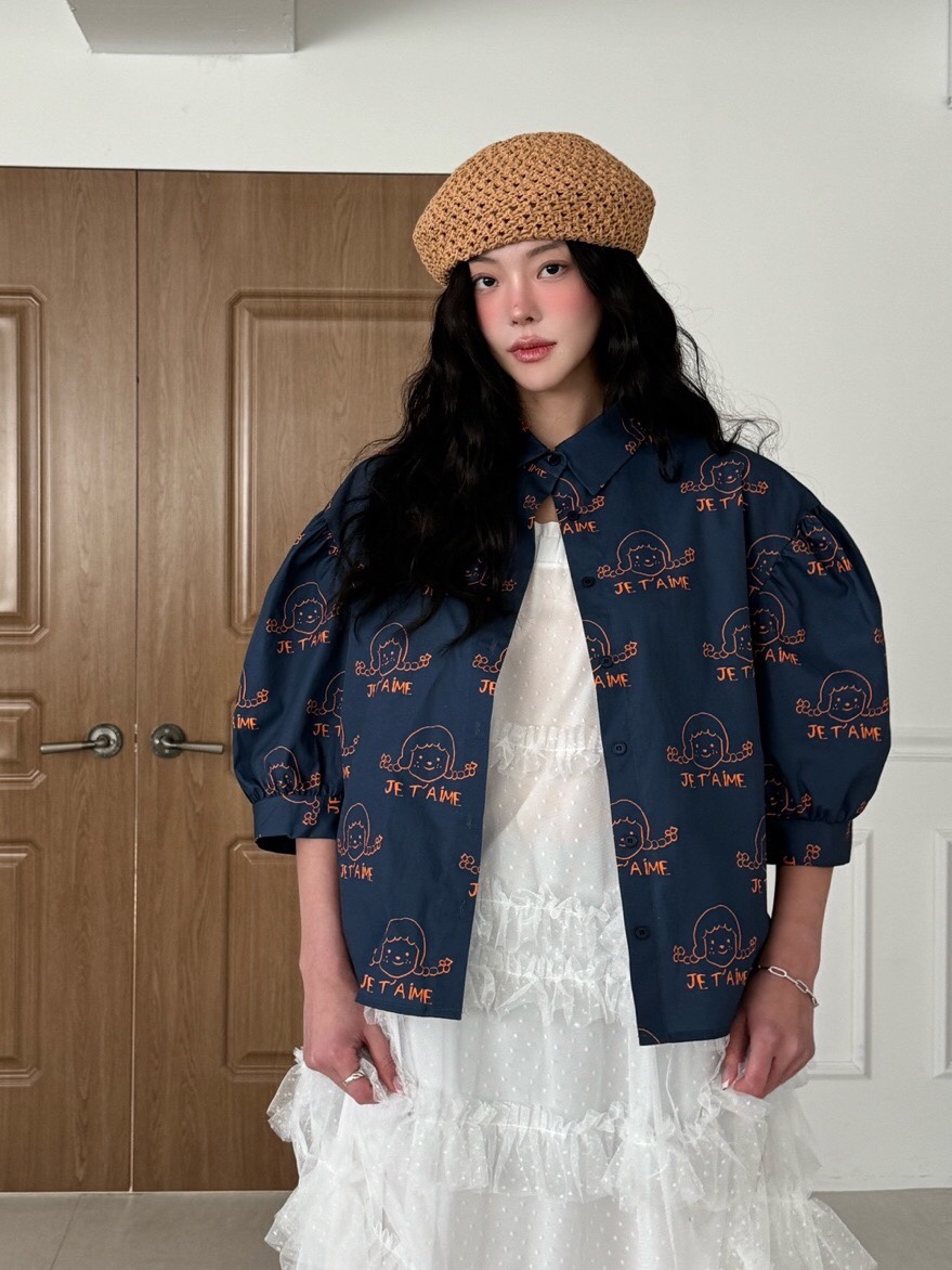 MAISONDEGLORY韓國直郵㊣東大門實拍女裝新款時尚襯衫蕾絲衫MAISON DE GLORY襯衫/蕾絲衫