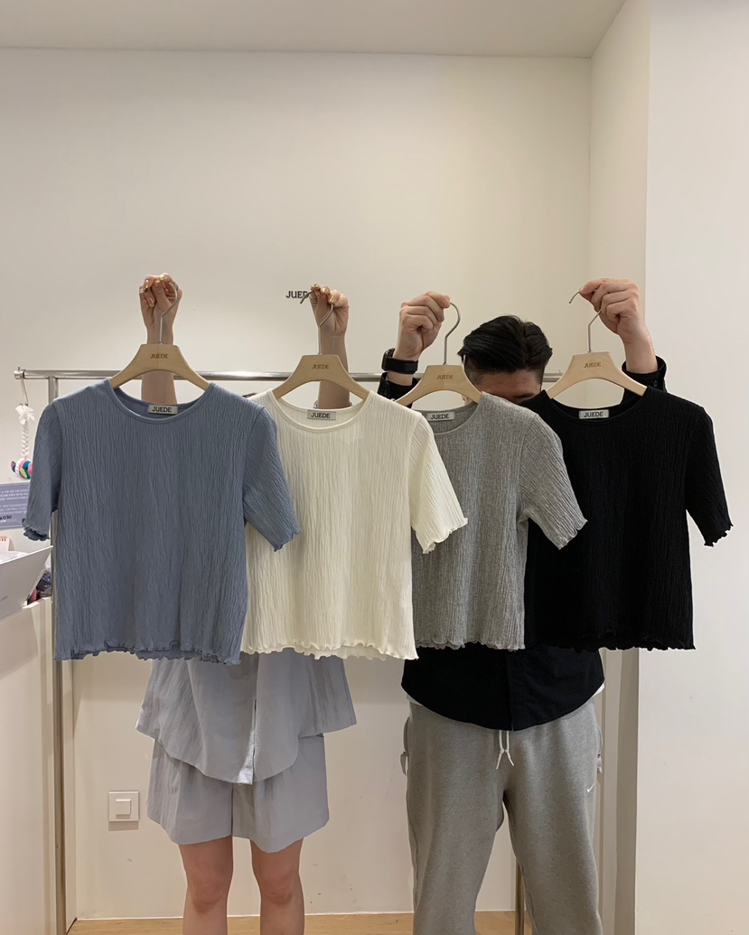 JUEDE(此品牌容易投訴)韓國直郵女士新款真品職業熱賣T恤JUEDET恤