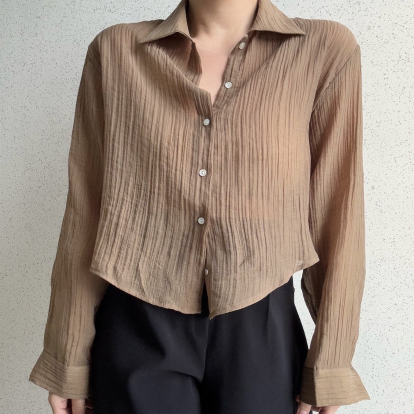 I BLLE韓國直郵女裝新款真品人氣25春夏推薦熱賣襯衫蕾絲衫I BLLE襯衫/蕾絲衫