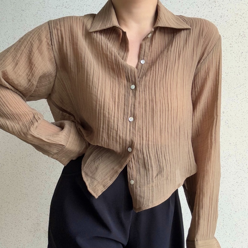I BLLE韓國直郵女裝新款真品人氣25春夏推薦熱賣襯衫蕾絲衫I BLLE襯衫/蕾絲衫