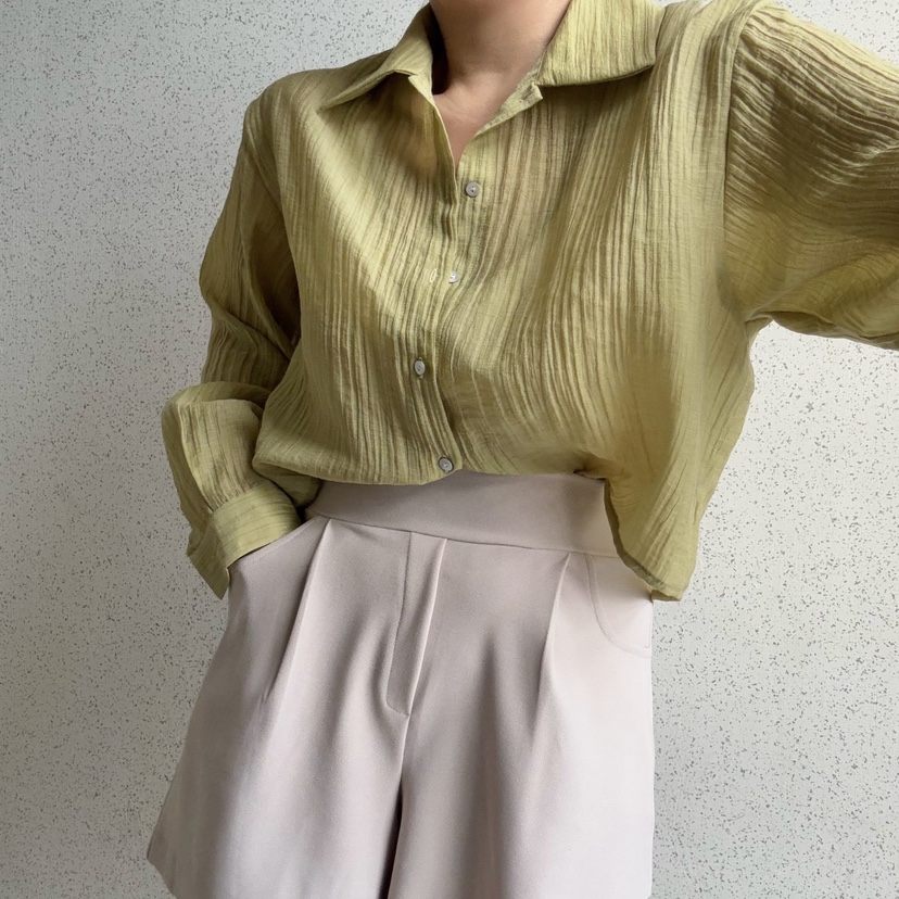 I BLLE韓國直郵女裝新款真品人氣25春夏推薦熱賣襯衫蕾絲衫I BLLE襯衫/蕾絲衫
