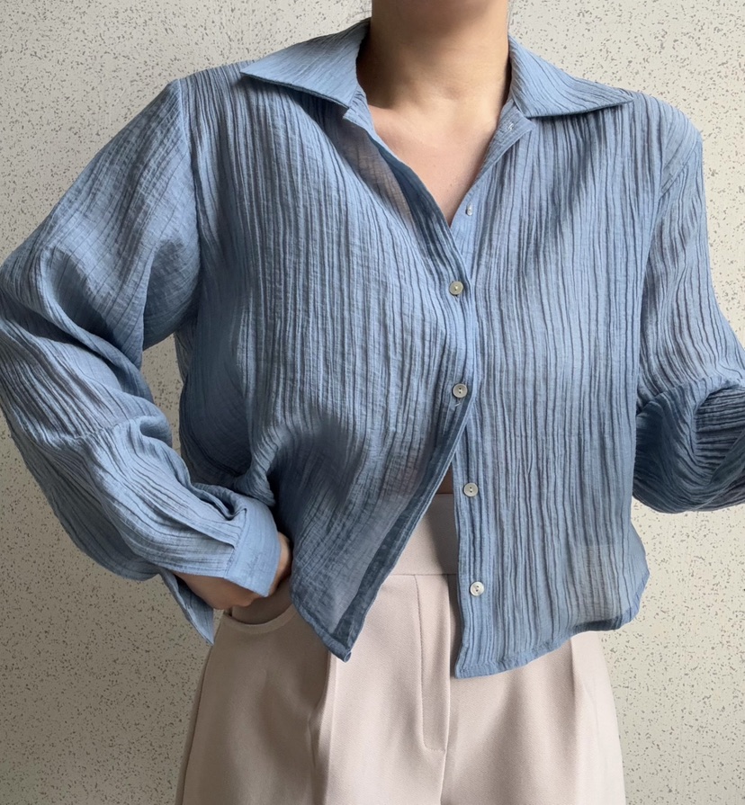 I BLLE韓國直郵女裝新款真品人氣25春夏推薦熱賣襯衫蕾絲衫I BLLE襯衫/蕾絲衫