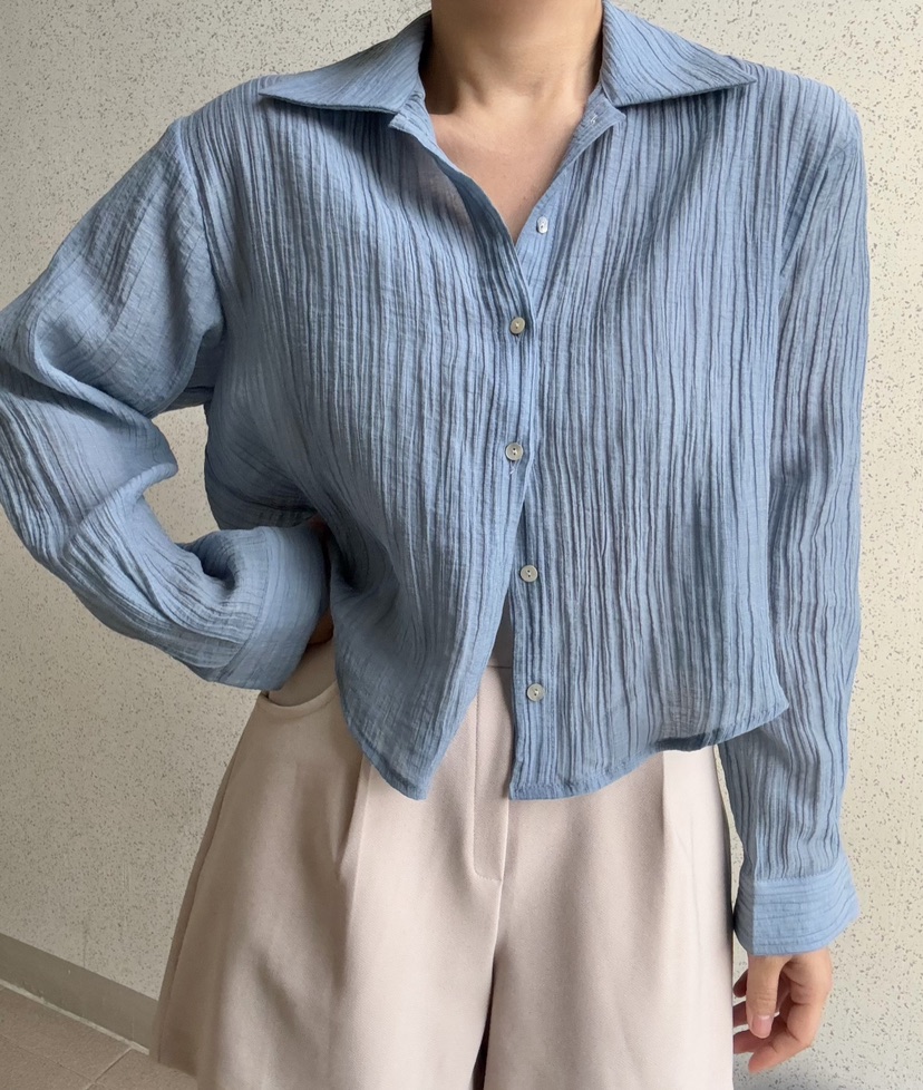 I BLLE韓國直郵女裝新款真品人氣25春夏推薦熱賣襯衫蕾絲衫I BLLE襯衫/蕾絲衫