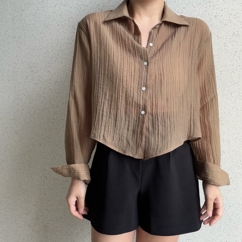 I BLLE韓國直郵女裝新款真品人氣25春夏推薦熱賣襯衫蕾絲衫I BLLE襯衫/蕾絲衫
